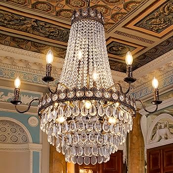 TOCHIC French Empire Crystal Chandelier, 31.5